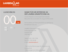 Tablet Screenshot of lambda.ch