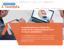 Tablet Screenshot of lambda.be