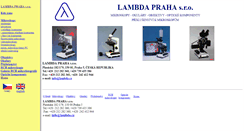 Desktop Screenshot of lambda.cz