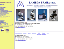 Tablet Screenshot of lambda.cz