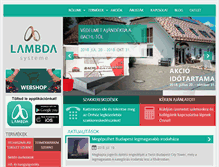 Tablet Screenshot of lambda.hu